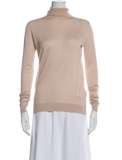 Pre-owned Joseph Silk Turtleneck Top In Pink