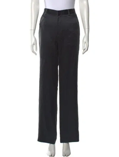 Pre-owned Joseph Silk Wide Leg Pants In Black
