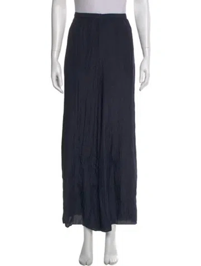Pre-owned Joseph Silk Wide Leg Pants In Blue