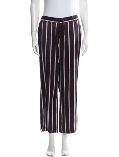 Pre-owned Joseph Silk Wide Leg Pants In Blue