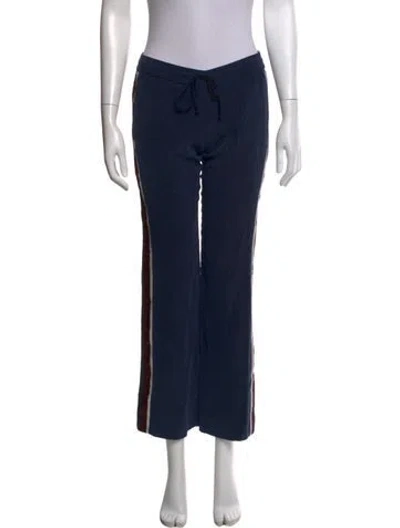 Pre-owned Joseph Silk Wide Leg Pants In Blue