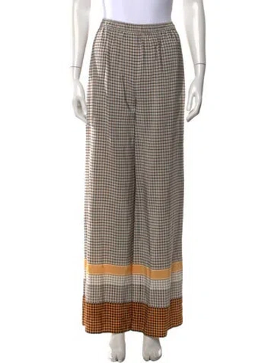 Pre-owned Joseph Silk Wide Leg Pants In Gray