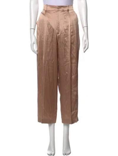 Pre-owned Joseph Silk Wide Leg Pants In Neutrals