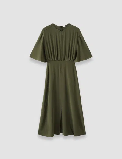 Joseph Silsila Crepe De Soie Silk Dress In Green
