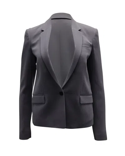 Joseph Single-breasted Blazer In Grey Acetate