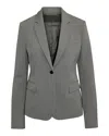 Joseph Single Breasted Blazer In Grey Wool In Grey