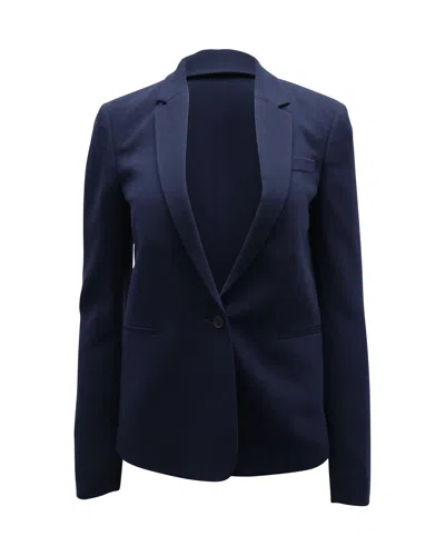 Joseph Single-breasted Blazer In Navy Blue Acetate