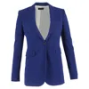 JOSEPH JOSEPH SINGLE-BREASTED BLAZER WITH POCKETS IN BLUE WOOL
