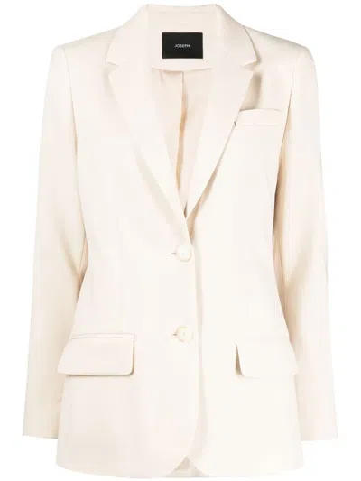 Joseph Jackie Regular-fit Linen-blend Blazer In Dusty Blue