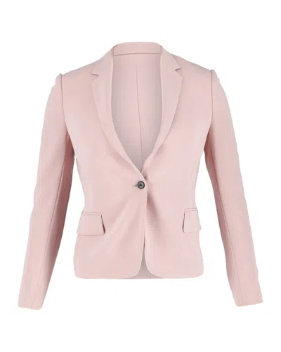 Joseph Single Button Blazer In Pastel Pink Acetate