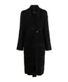 Joseph Single-breasted Belted Coat In Black