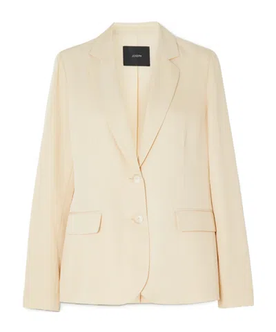 Joseph Single-breasted Blazer In Neutral
