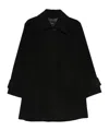 Joseph Buttoned Single-breasted Coat In Black