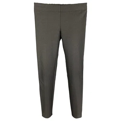 Pre-owned Joseph Size 0 Charcoal Viscose Blend Sparkly Leggings In Black