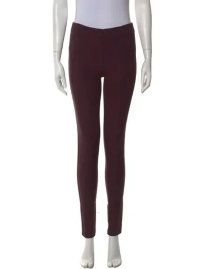 Pre-owned Joseph Skinny Leg Pants In Burgundy