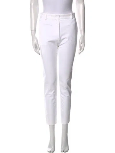 Pre-owned Joseph Skinny Leg Pants In White