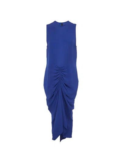 Pre-owned Joseph Sleeveless Asymmetric Dress In Blue