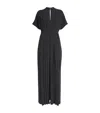Joseph Sofia Pleated Jumpsuit In Black