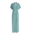 Joseph Sofia Airy Plissé Jumpsuit In Blue