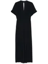 Joseph Sofia Pleated Jumpsuit In Blue