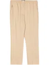 Joseph Soft Tailored Beige Trousers With Elastic Waistband In Neutral