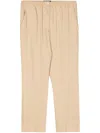 Joseph Soft Tailored Beige Trousers With Elastic Waistband In Neutral