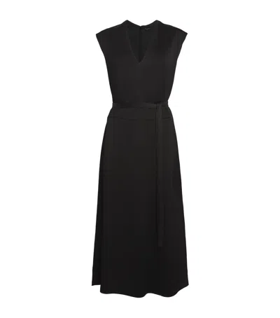 Joseph Lutece Textured Viscose Dress In Black