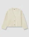 Joseph Soft Wool Cardigan In Neutral