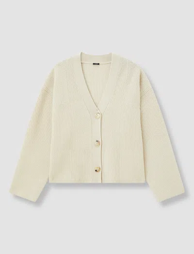 Joseph Soft Wool Cardigan In Neutral