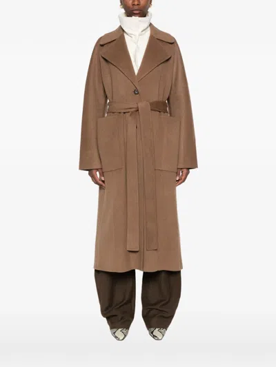 Joseph Spencer Belted Coat In 브라운