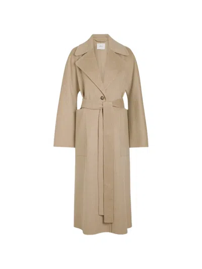 Joseph Spencer Belted Wool And Cashmere-blend Trench Coat In Neutral