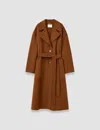 Joseph Spencer Double Face Cashmere Coat In Brown