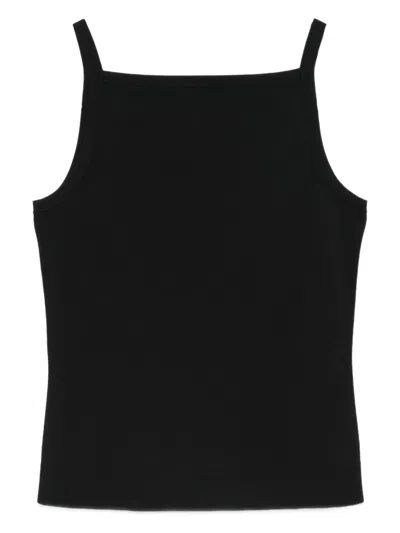 Joseph Square-neck Top In Black
