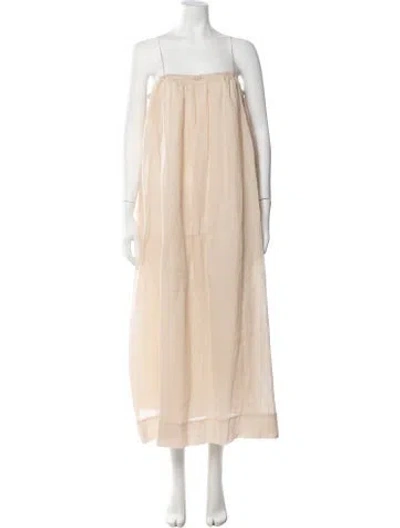 Pre-owned Joseph Square Neckline Long Dress In Neutrals
