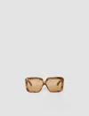 Joseph Tortoiseshell Square Sunglasses In Beige