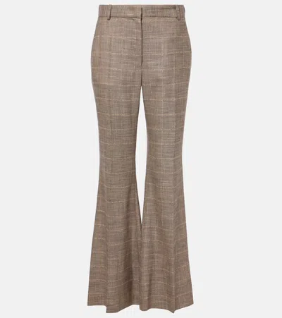 JOSEPH STEVENS WOOL-BLEND FLARED PANTS