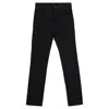 Joseph Straight Jeans In Black Cotton In Black