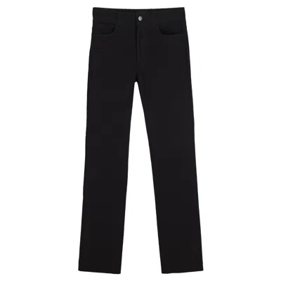 Joseph Straight Jeans In Black Cotton