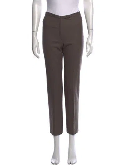 Pre-owned Joseph Straight Leg Pants In Brown