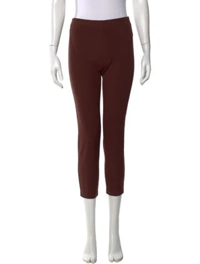 Pre-owned Joseph Straight Leg Pants In Burgundy