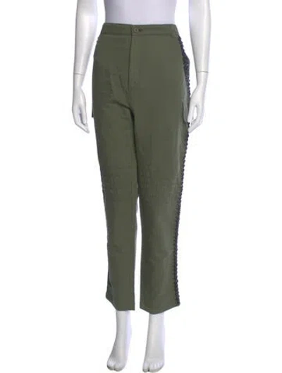 Pre-owned Joseph Straight Leg Pants In Green