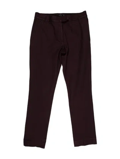Pre-owned Joseph Straight Leg Pants In Purple