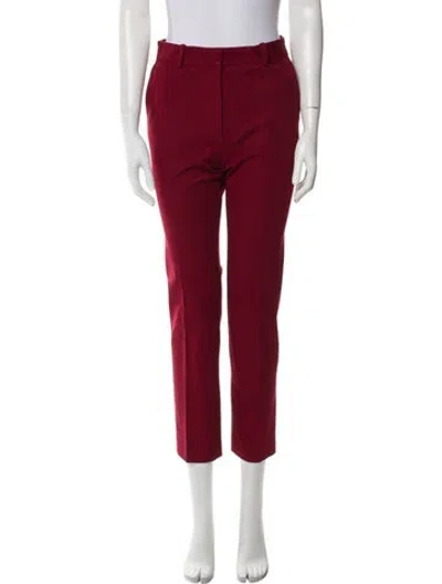 Pre-owned Joseph Straight Leg Pants In Red