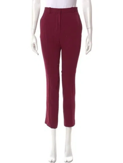 Pre-owned Joseph Straight Leg Pants In Red