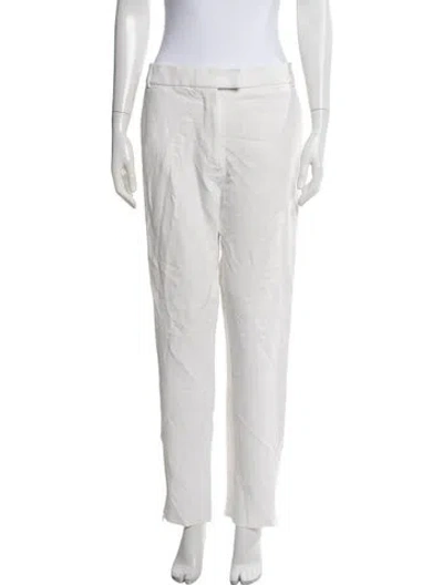 Pre-owned Joseph Straight Leg Pants In White