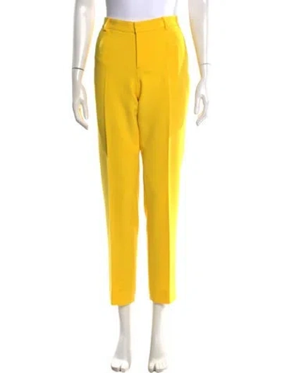 Pre-owned Joseph Straight Leg Pants In Yellow