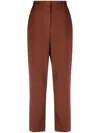 Joseph Coleman Cropped Trousers In Red