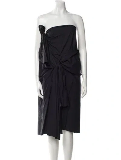 Pre-owned Joseph Strapless Mini Dress In Black