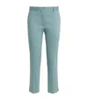 Joseph Stretch Cotton Bing Court Trousers In Blue