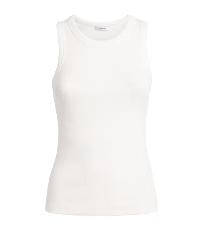 Joseph Stretch-cotton Yeux Tank Top In White